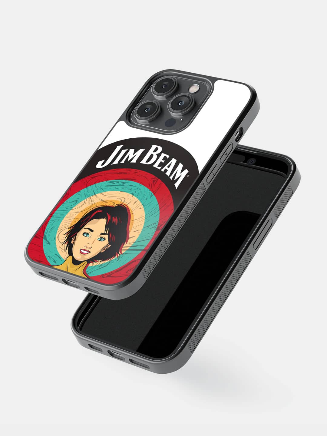 Jim Beam Character White - iPhone 14 Pro Cover