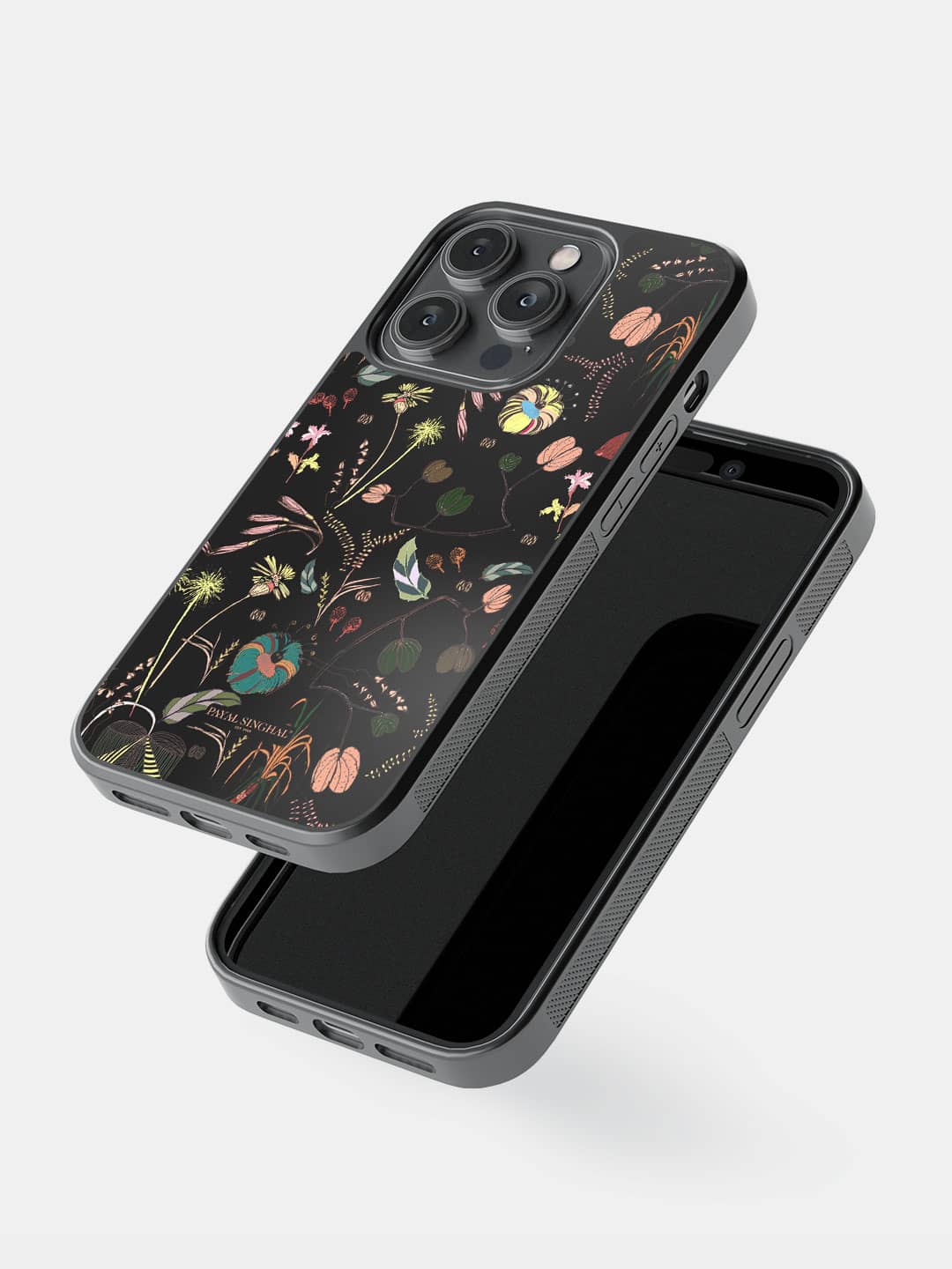 Payal Singhal Gunmetal Black - iPhone 14 Pro Bumper Cover