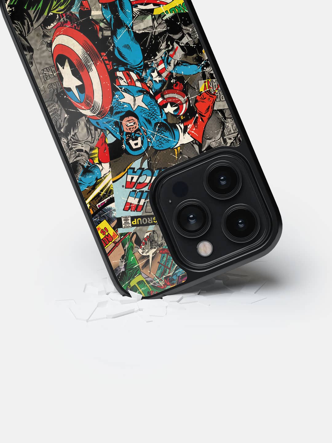 Comic Captain America - iPhone 14 Pro Cover