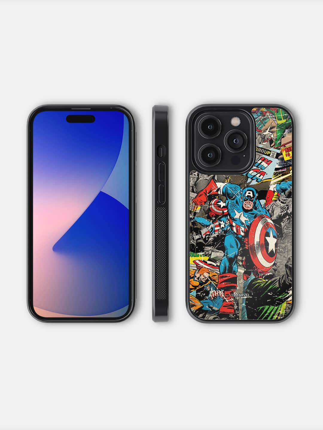 Comic Captain America - iPhone 14 Pro Cover