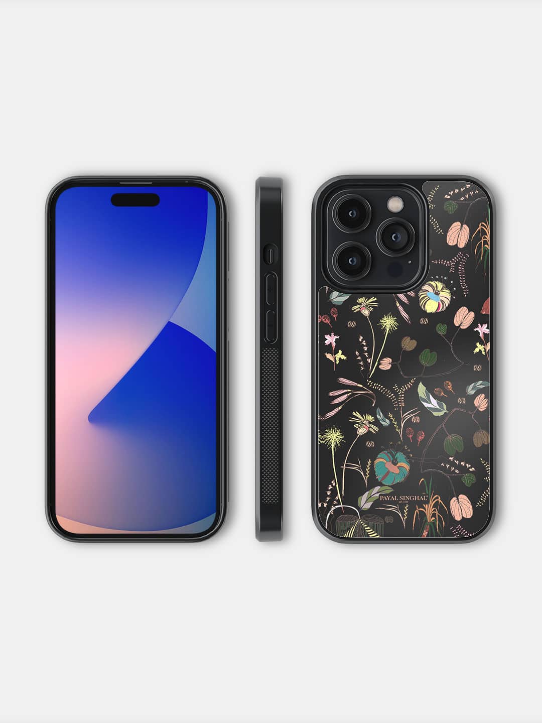 Payal Singhal Gunmetal Black - iPhone 14 Pro Bumper Cover