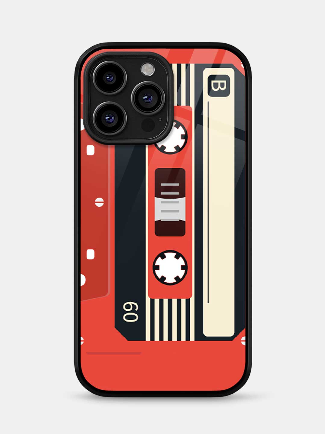 Cassette Red - iPhone 14 Pro Glass Cover