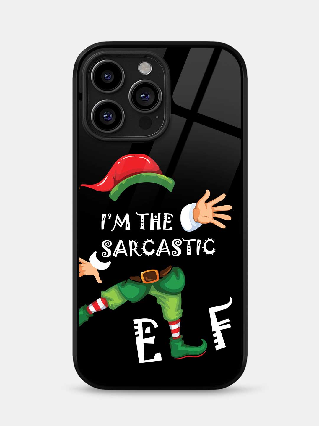 Sarcastic Elf - iPhone 15 Pro Glass Cover