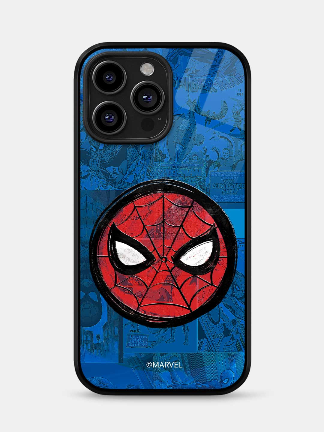 Spidey Tingling Eyes - iPhone 15 Pro Glass Cover
