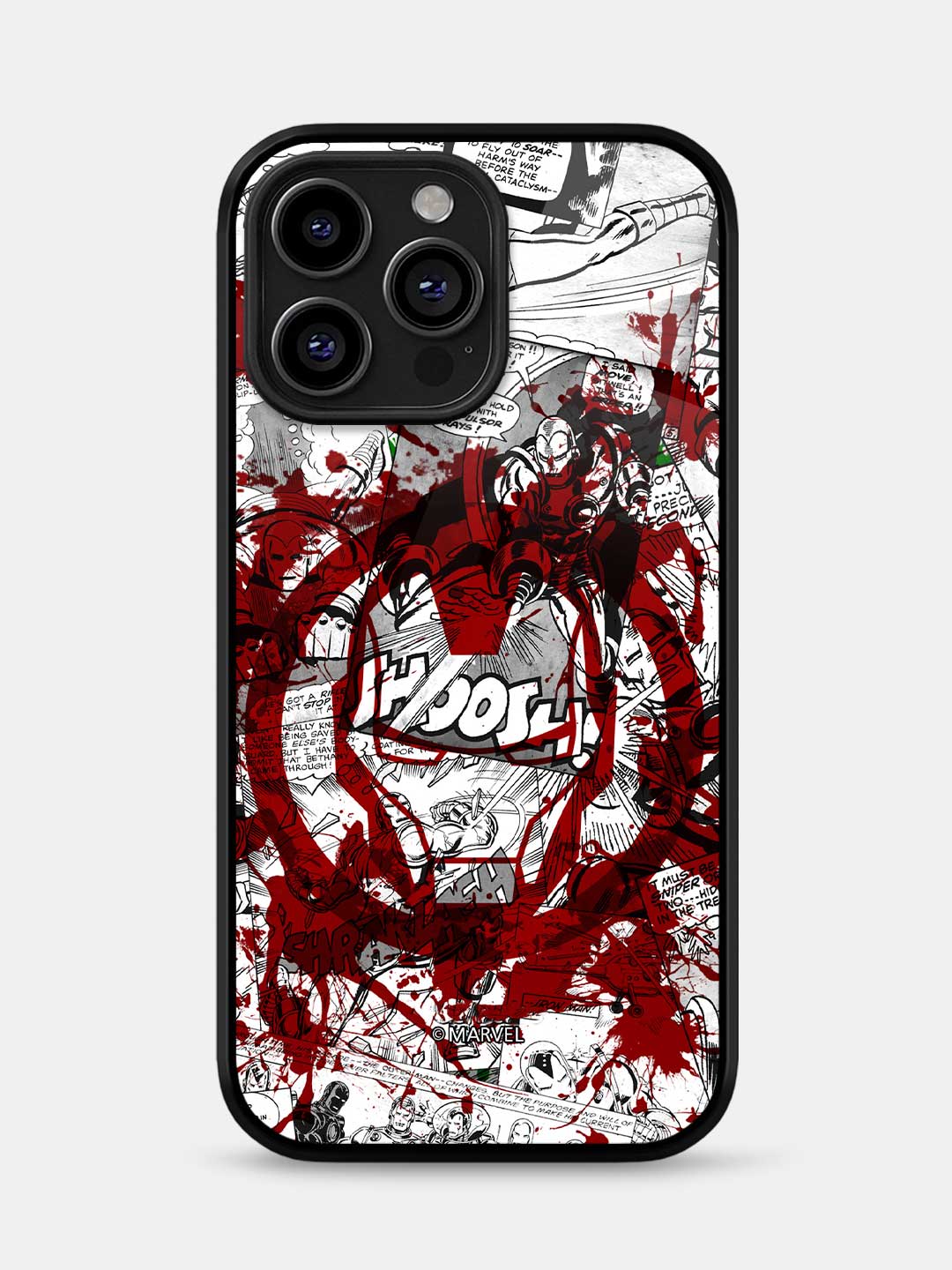 Splash Out Iron Man - iPhone 15 Pro Glass Cover