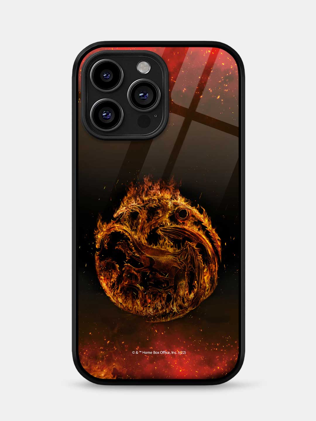 Targaryen Sigil Fire - iPhone 15 Pro Glass Cover