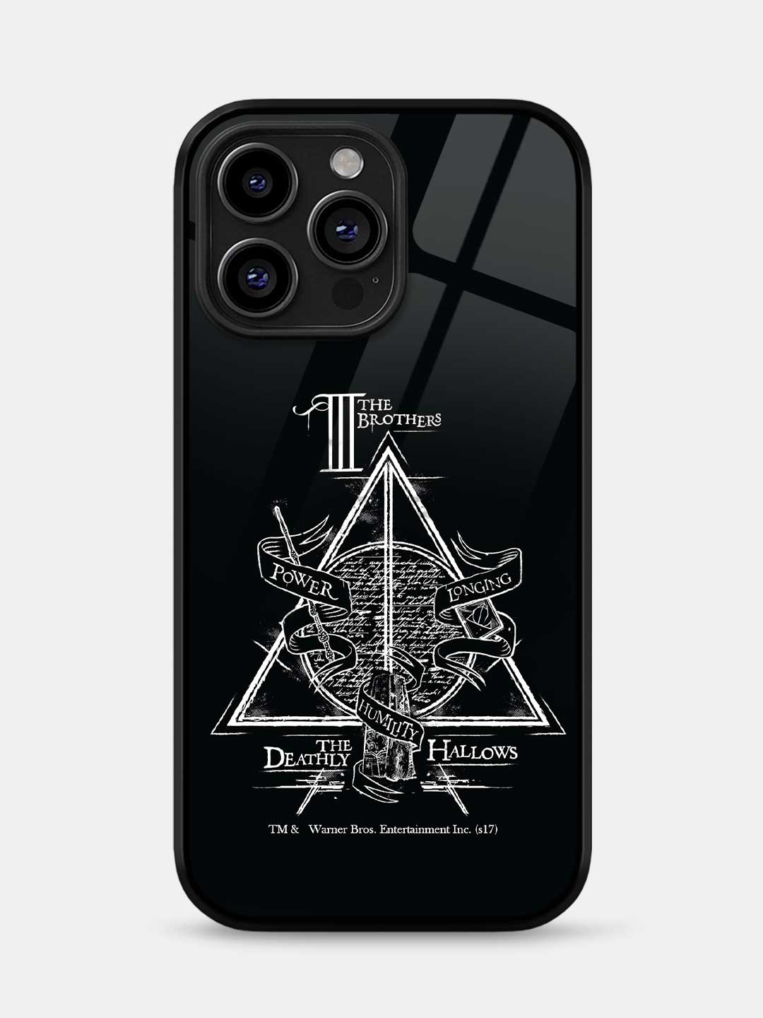 The Deathly Hallows - iPhone 15 Pro Glass Cover