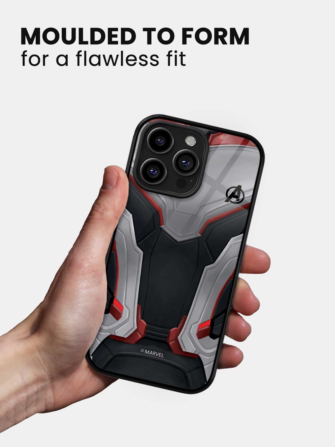 Avengers Endgame Suit - iPhone 15 Pro Glass Cover