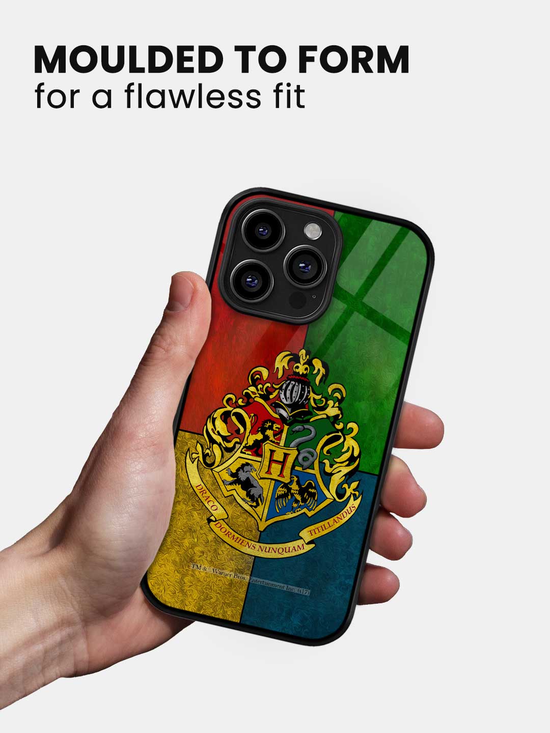 Hogwarts Sigil United - iPhone 14 Pro Glass Cover