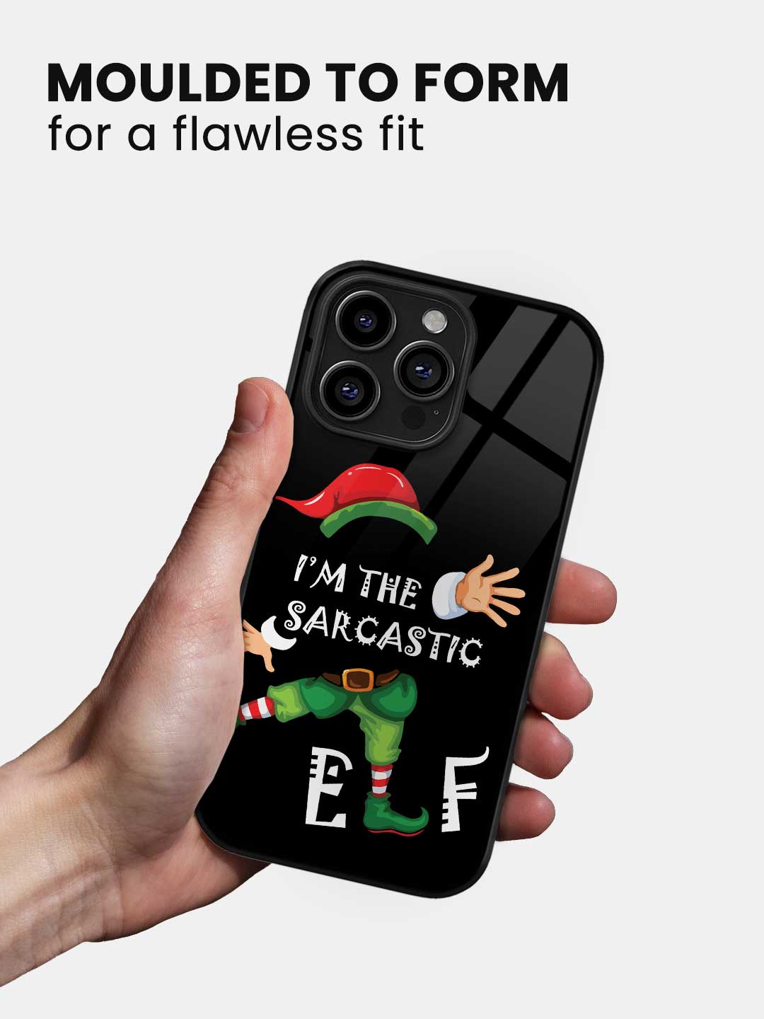 Sarcastic Elf - iPhone 15 Pro Glass Cover
