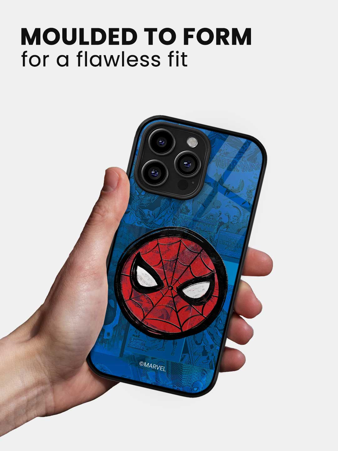 Spidey Tingling Eyes - iPhone 15 Pro Glass Cover