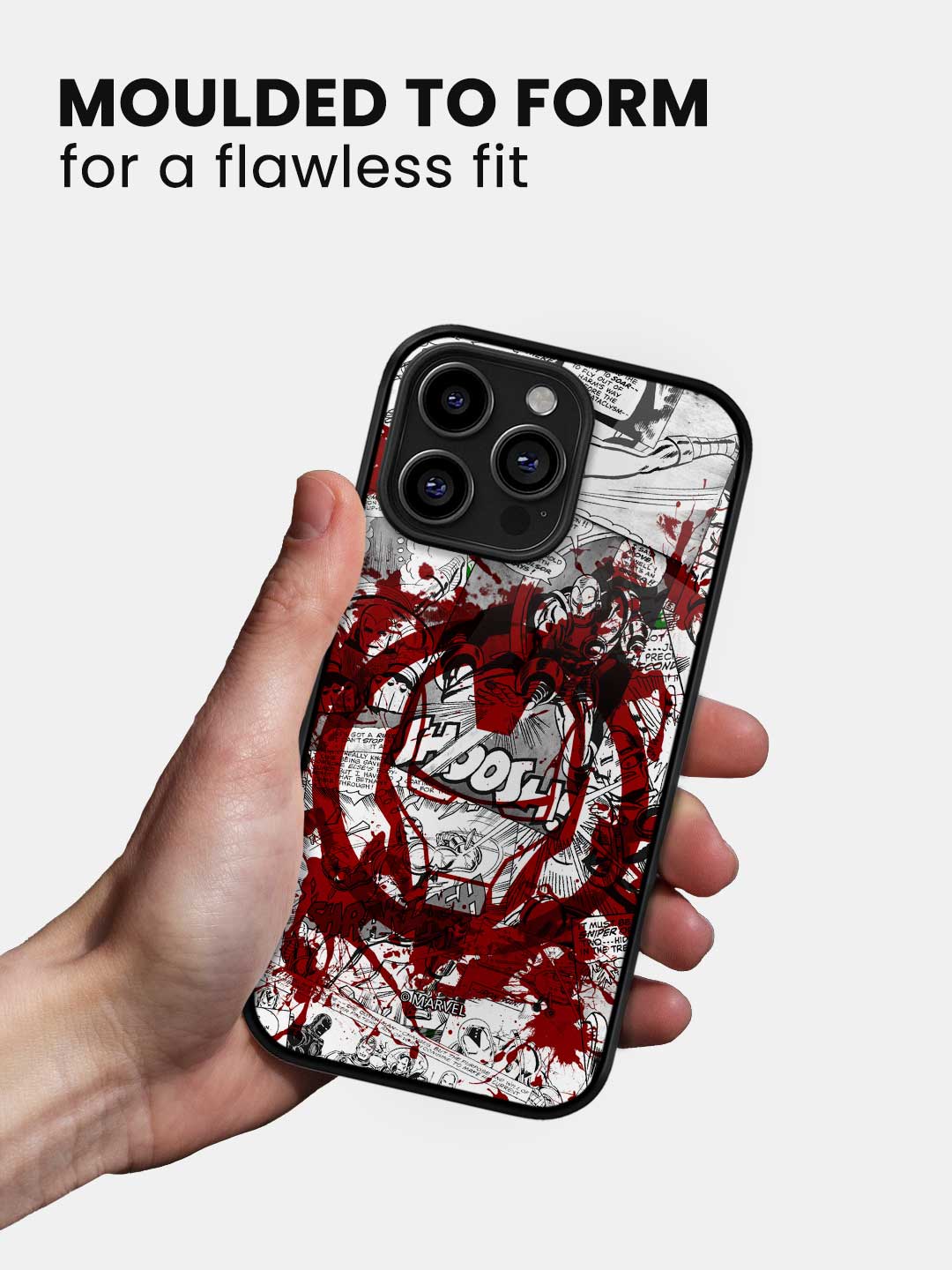 Splash Out Iron Man - iPhone 15 Pro Glass Cover