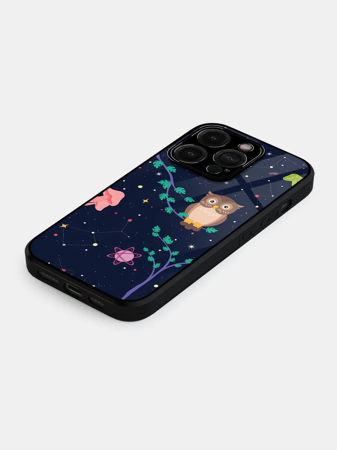 Space Owl - iPhone 15 Pro Cover - Glass