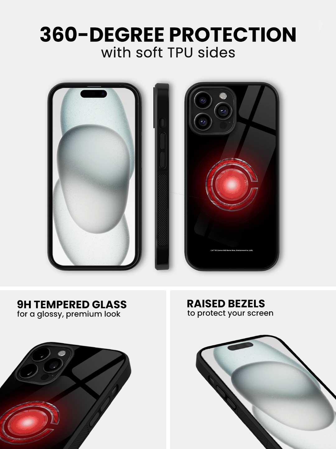 Logo Cyborg - iPhone 15 Pro Glass Cover