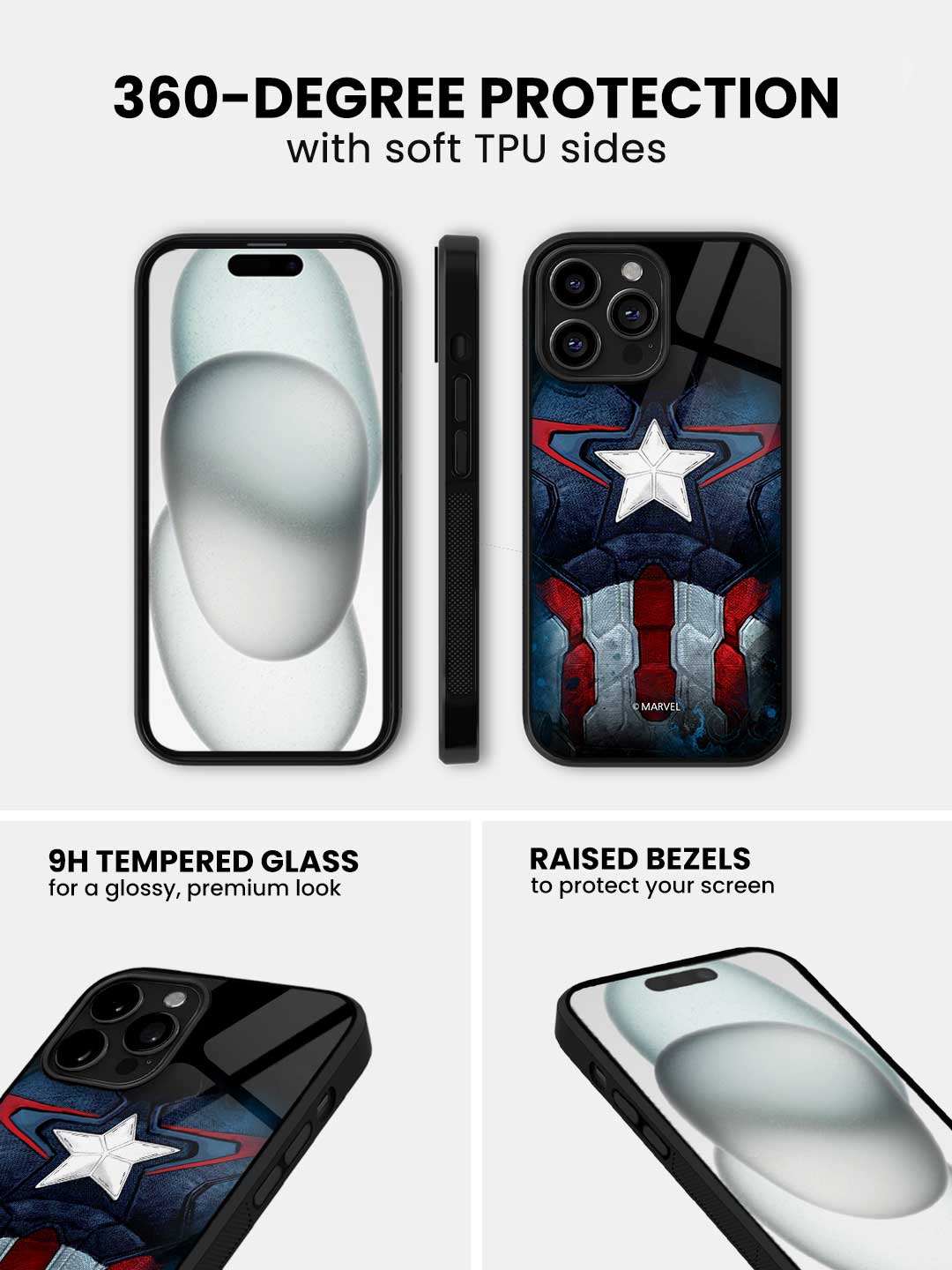 Suit up Captain - iPhone 14 Pro Glass Cover