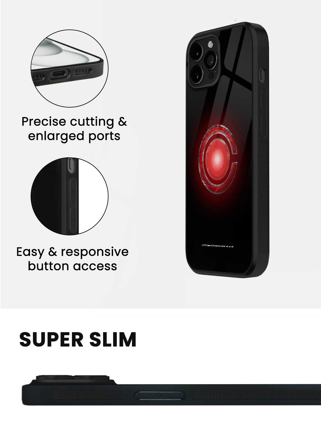 Logo Cyborg - iPhone 15 Pro Glass Cover