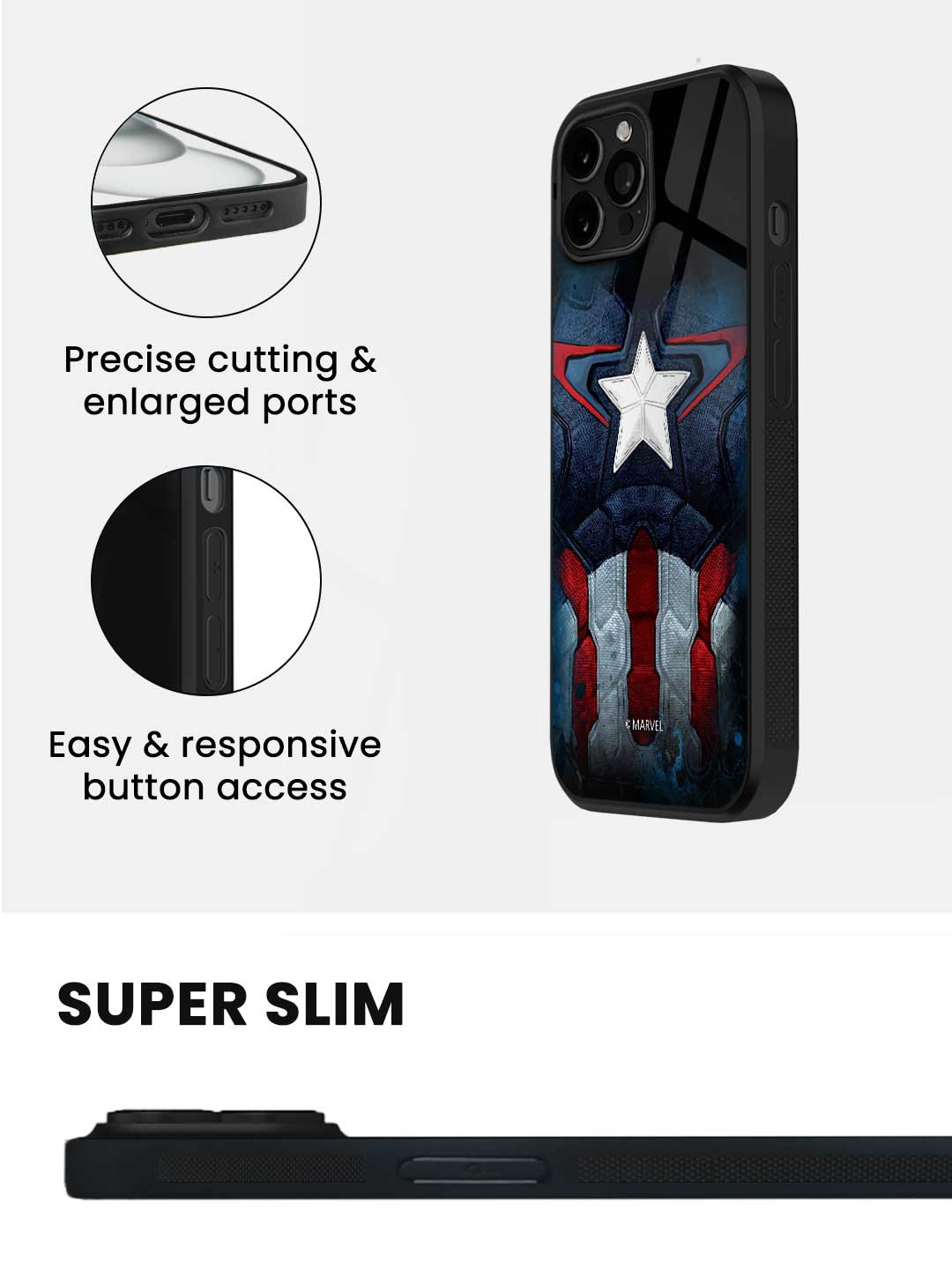 Suit up Captain - iPhone 14 Pro Glass Cover