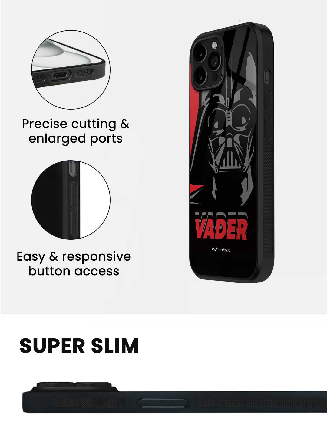 Vader - iPhone 15 Pro Glass Cover