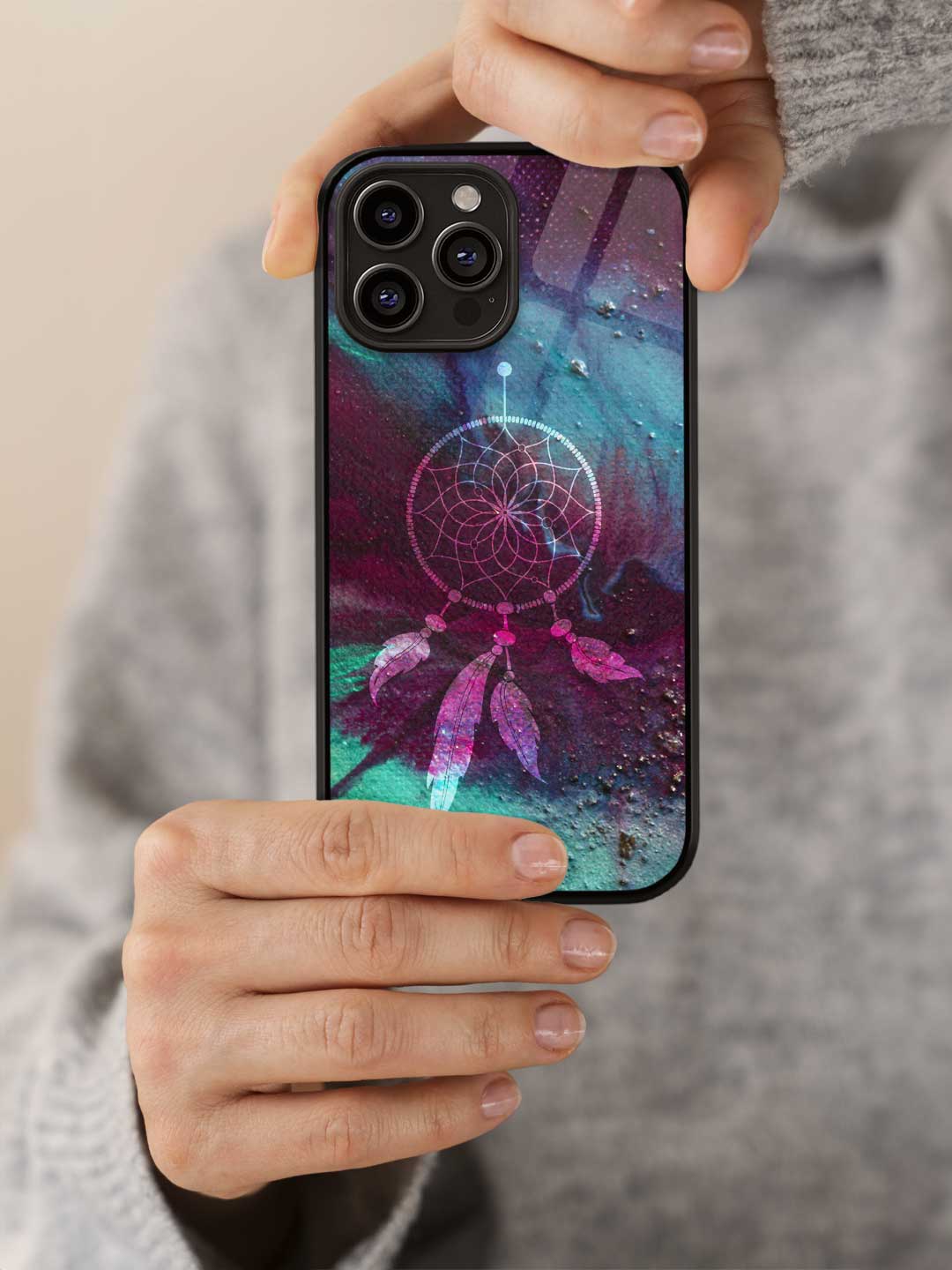 Dream Catcher Galaxy - iPhone 15 Pro Glass Cover