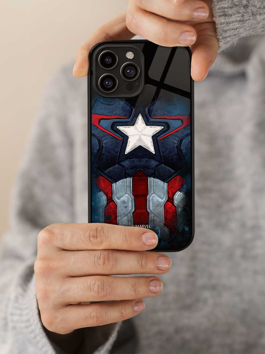 Suit up Captain - iPhone 14 Pro Glass Cover