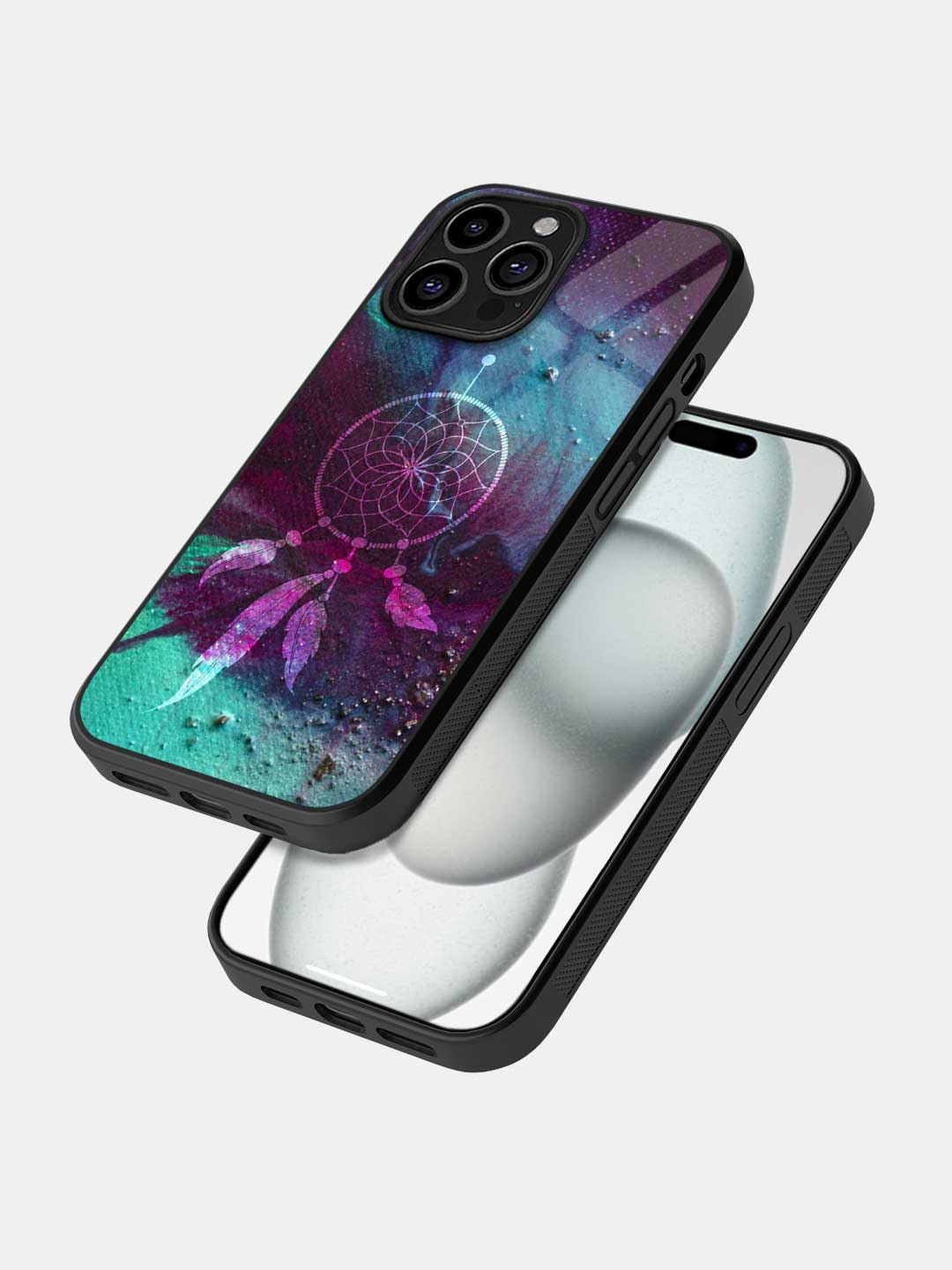 Dream Catcher Galaxy - iPhone 15 Pro Glass Cover