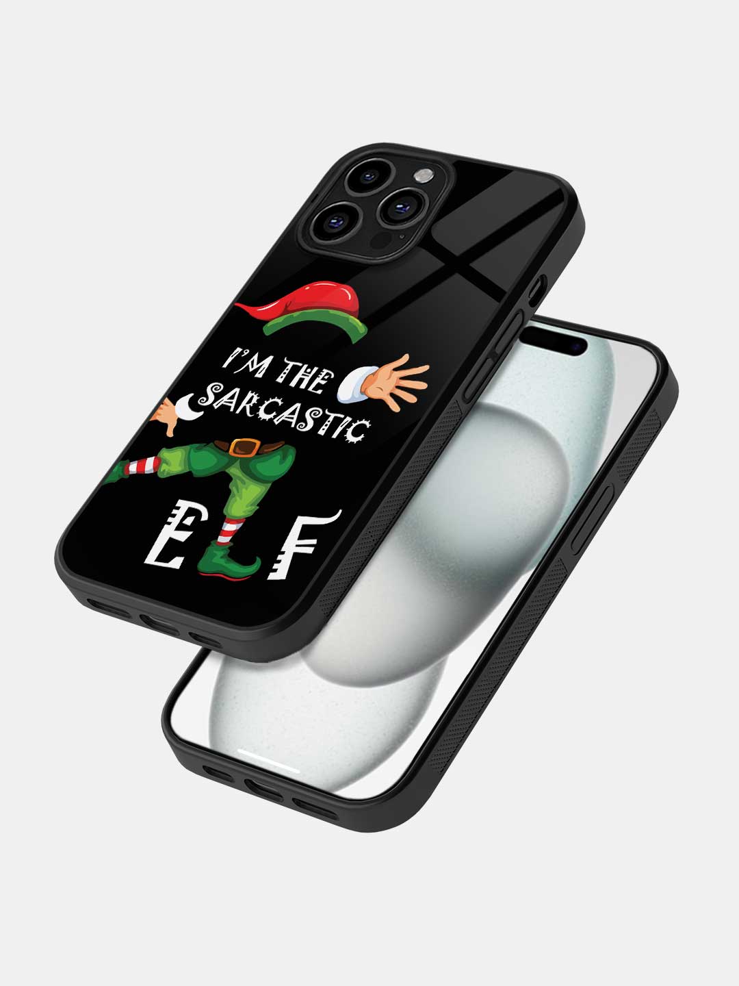 Sarcastic Elf - iPhone 15 Pro Glass Cover