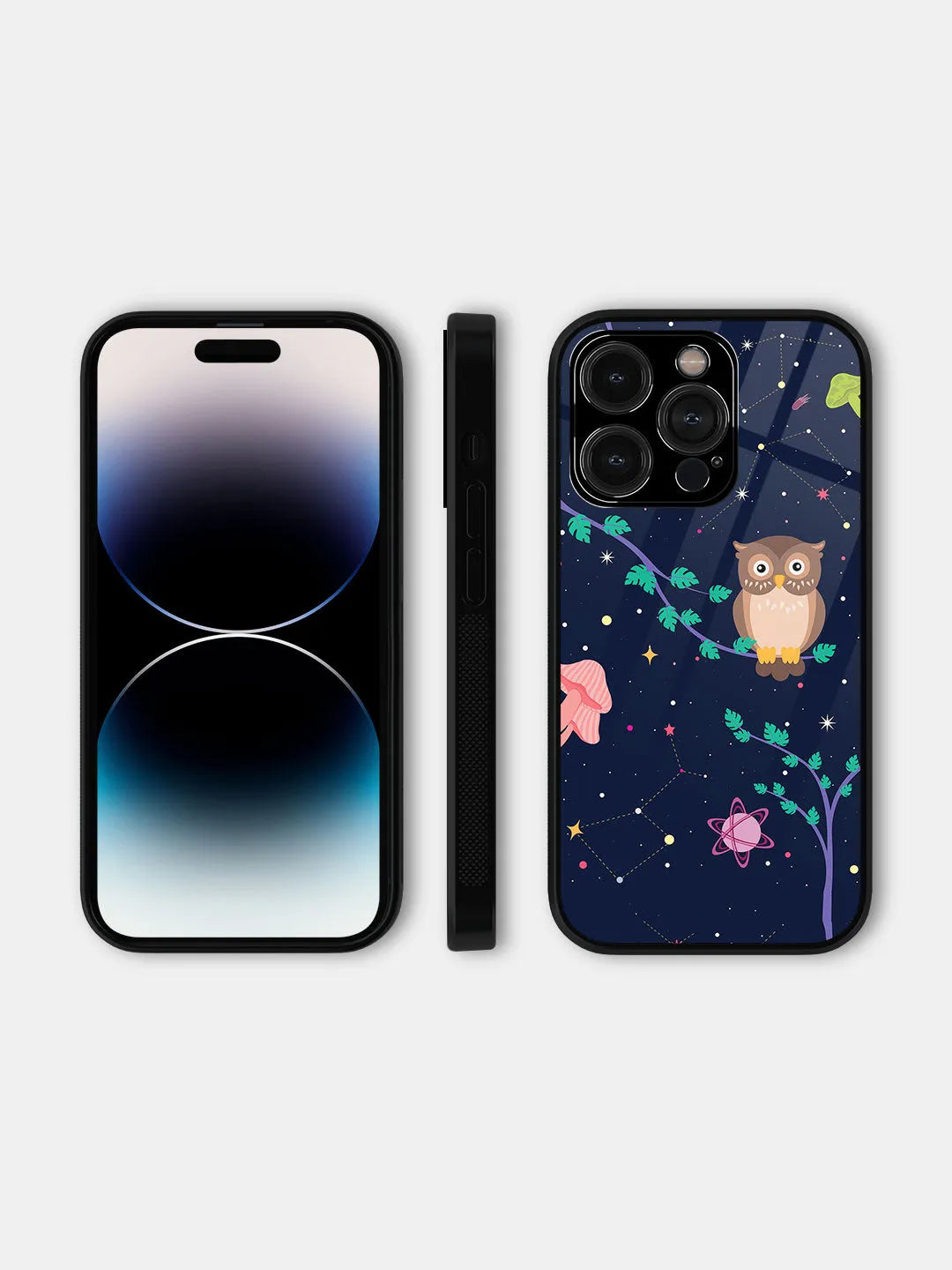 Space Owl - iPhone 15 Pro Cover - Glass