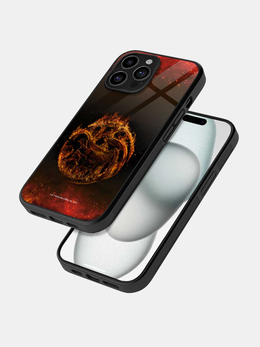 Targaryen Sigil Fire - iPhone 15 Pro Glass Cover
