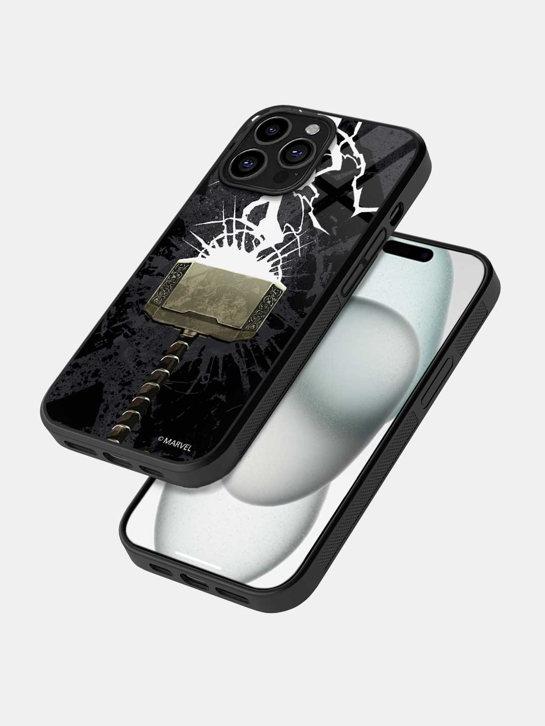 The Thunderous Hammer - iPhone 15 Pro Glass Cover