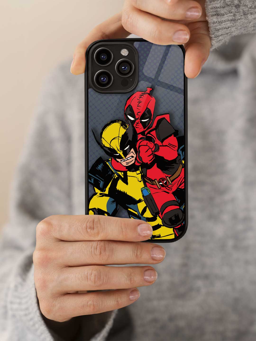 Wolverine Kidpool - iPhone 15 Pro Max Glass Cover