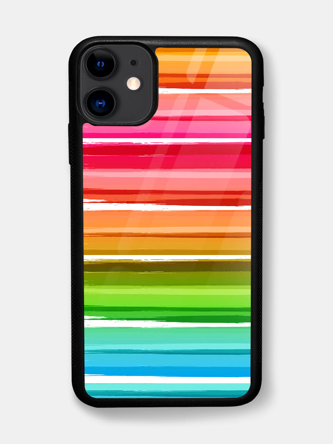 Colourful Brush Strokes - iPhone 11 Glass Cover