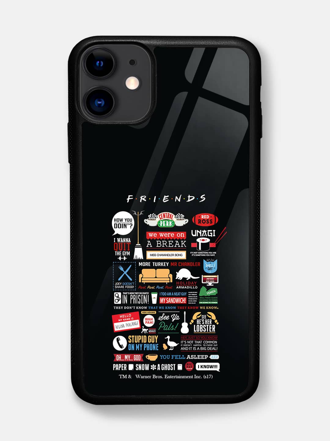 Friends Infographic - iPhone 11 Glass Cover