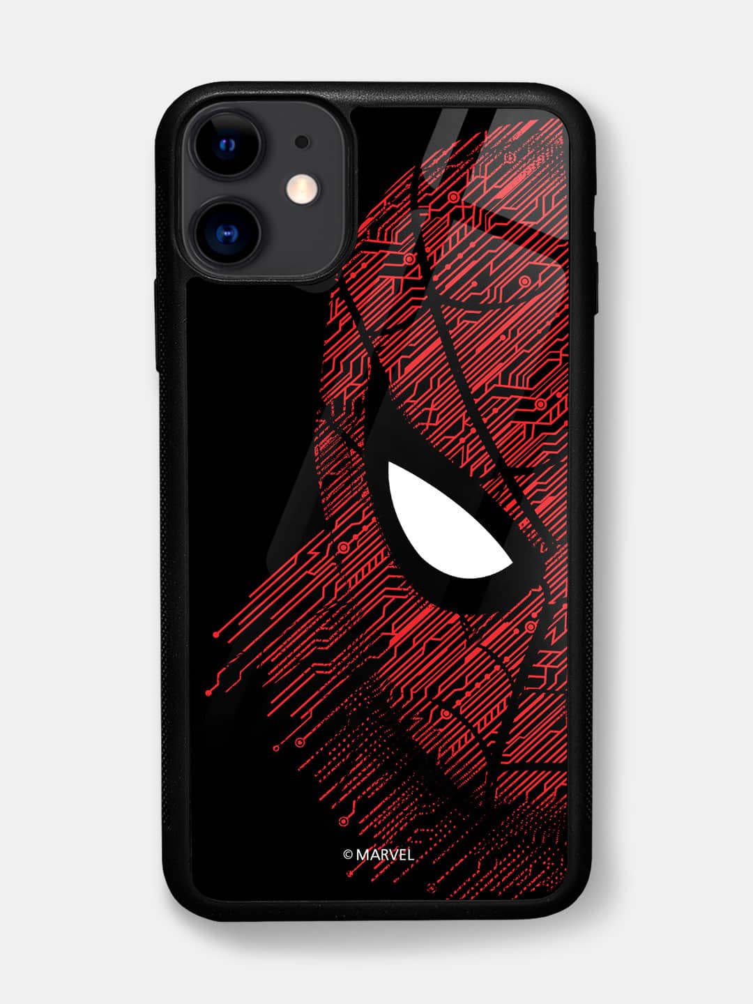 Sketch Out Spider Man - iPhone 11 Glass Cover