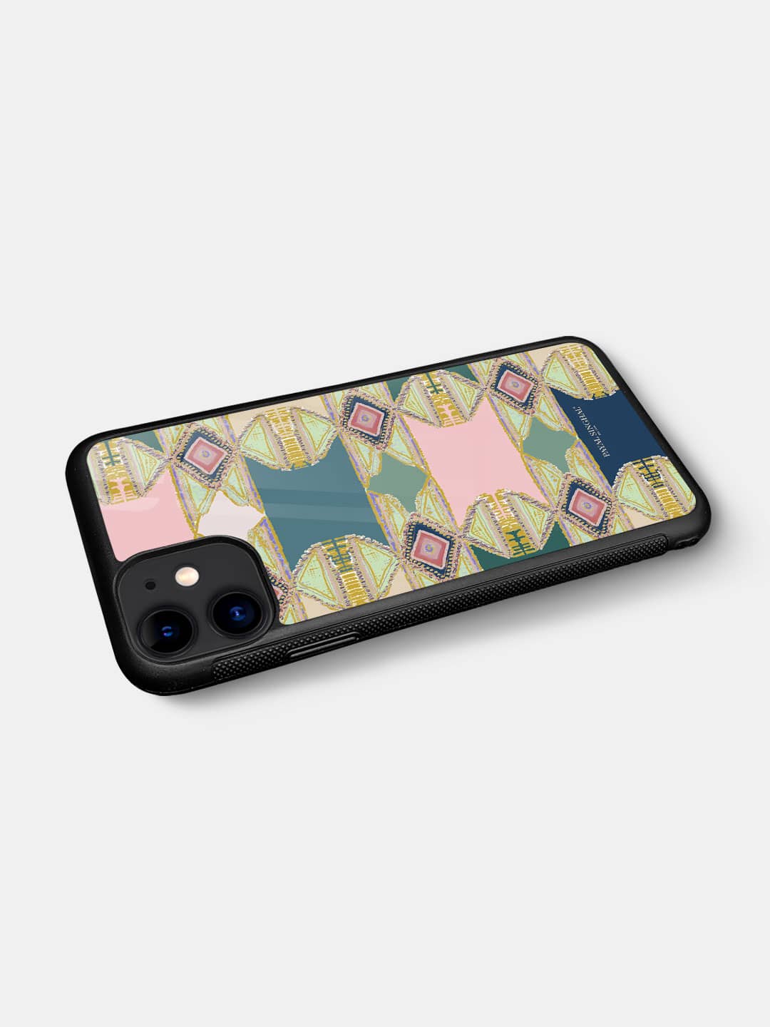 Payal Singhal Aztec Green - iPhone 11 Glass Cover