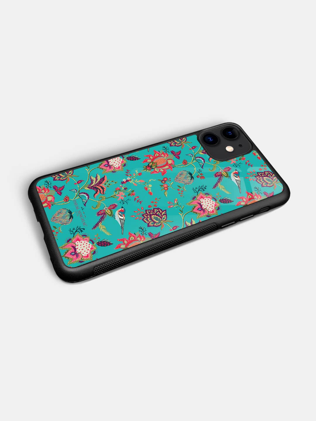 Payal Singhal Chidiya Teal - iPhone 11 Glass Cover