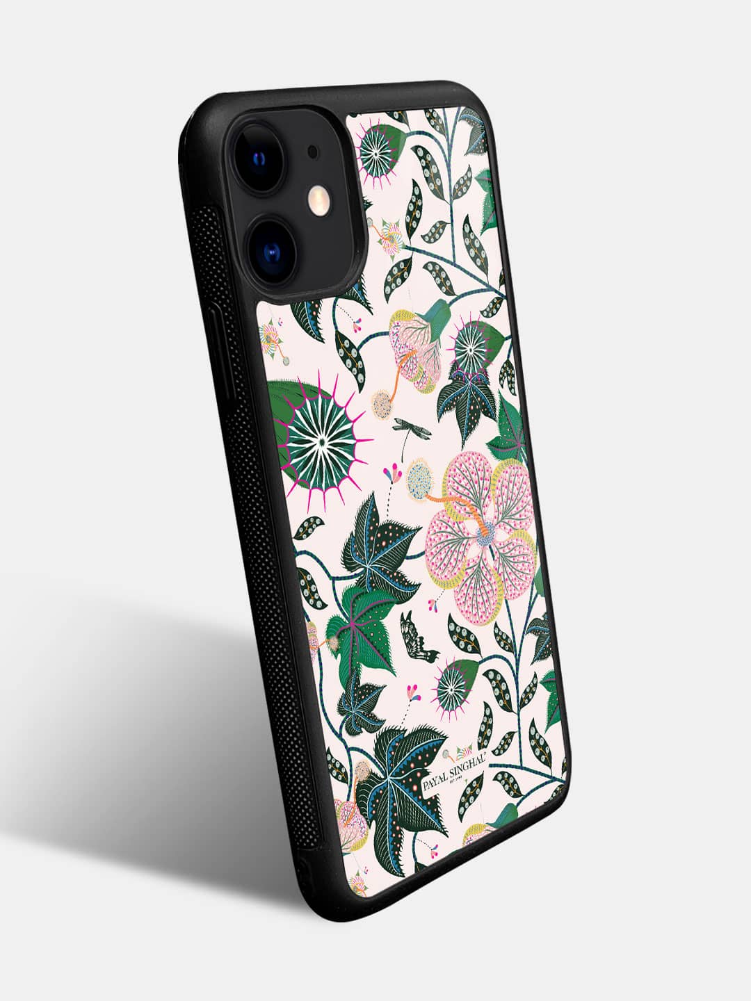 Payal Singhal Abutilon White - iPhone 11 Glass Cover