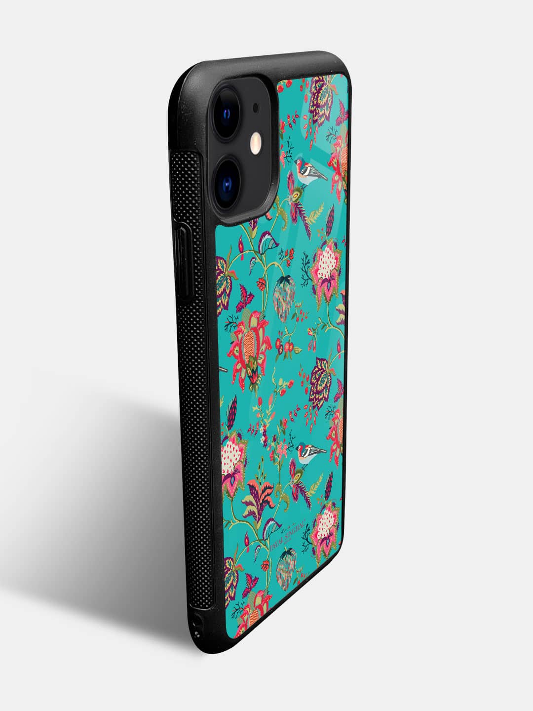 Payal Singhal Chidiya Teal - iPhone 11 Glass Cover
