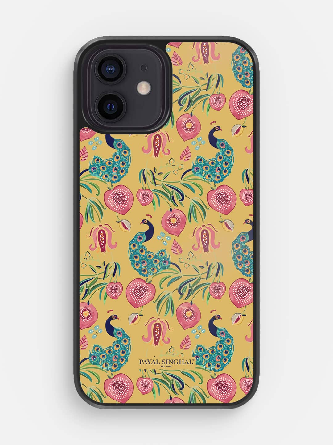 Payal Singhal Anaar and Mor Mustard - iPhone 12 Cover