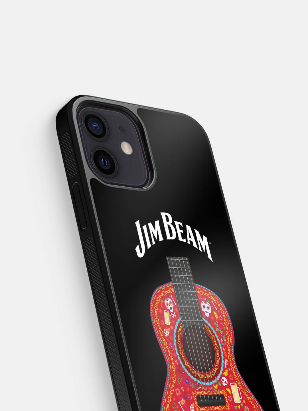 Jim Beam Guitar Black - iPhone 12 Cover