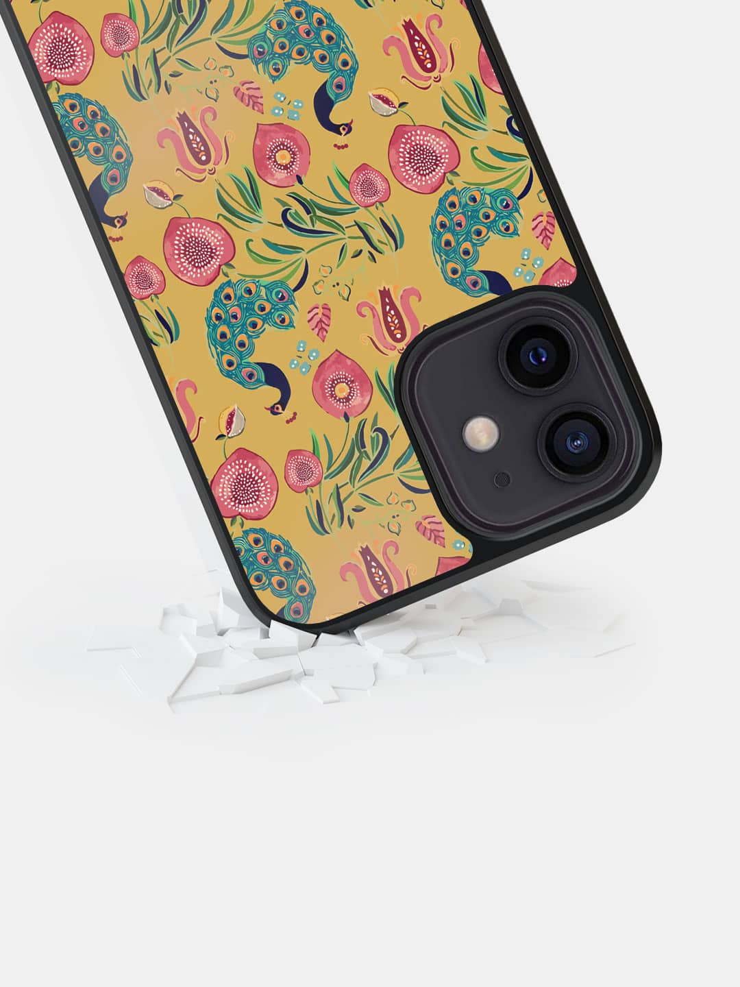 Payal Singhal Anaar and Mor Mustard - iPhone 12 Cover