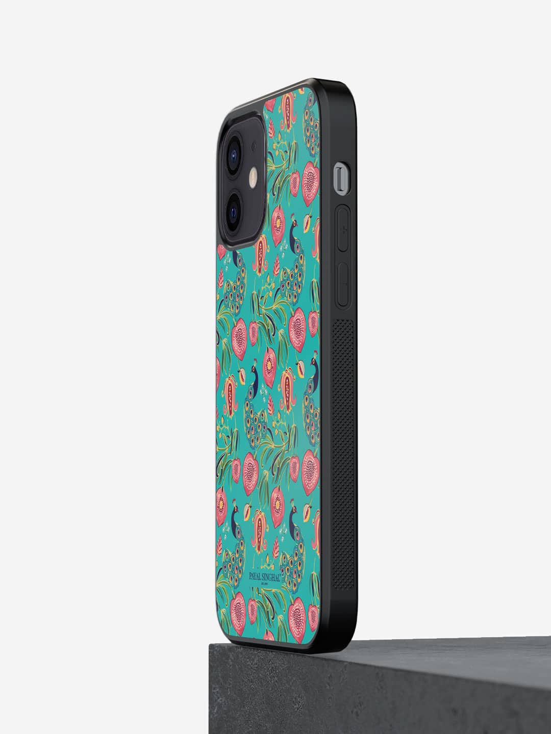 Payal Singhal Anaar and Mor Teal - iPhone 12 Cover
