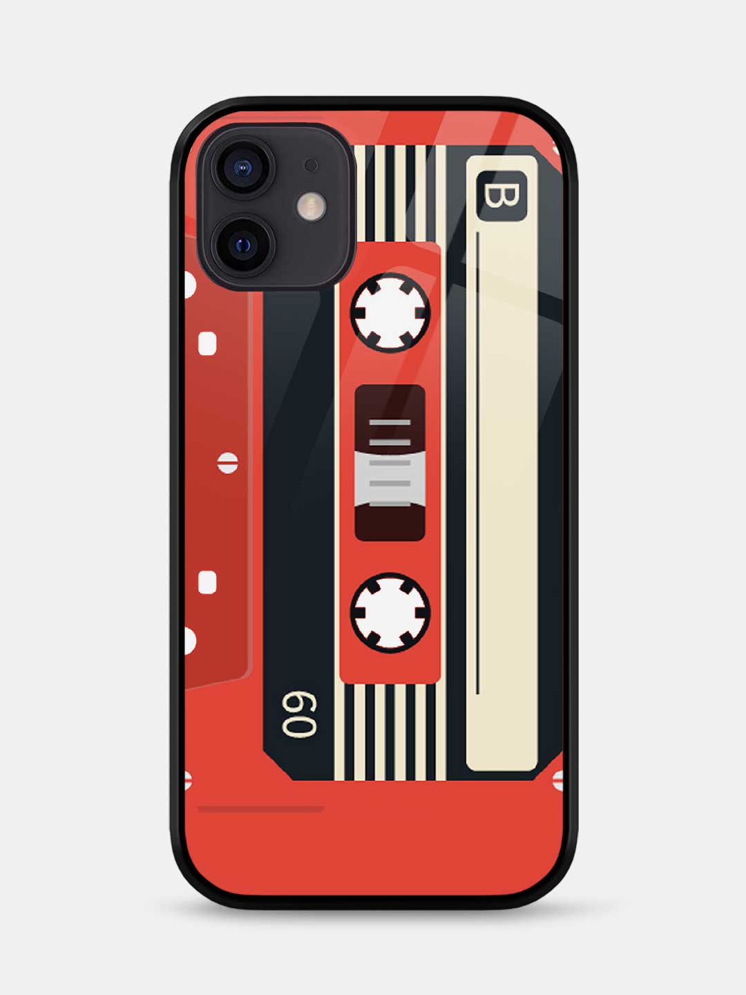 Cassette Red - iPhone 12 Glass Cover