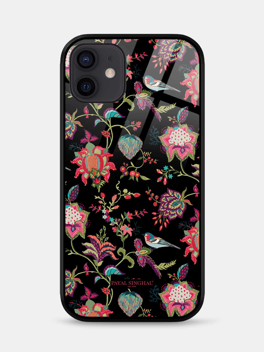 Payal Singhal Chidiya Black - iPhone 12 Glass Cover