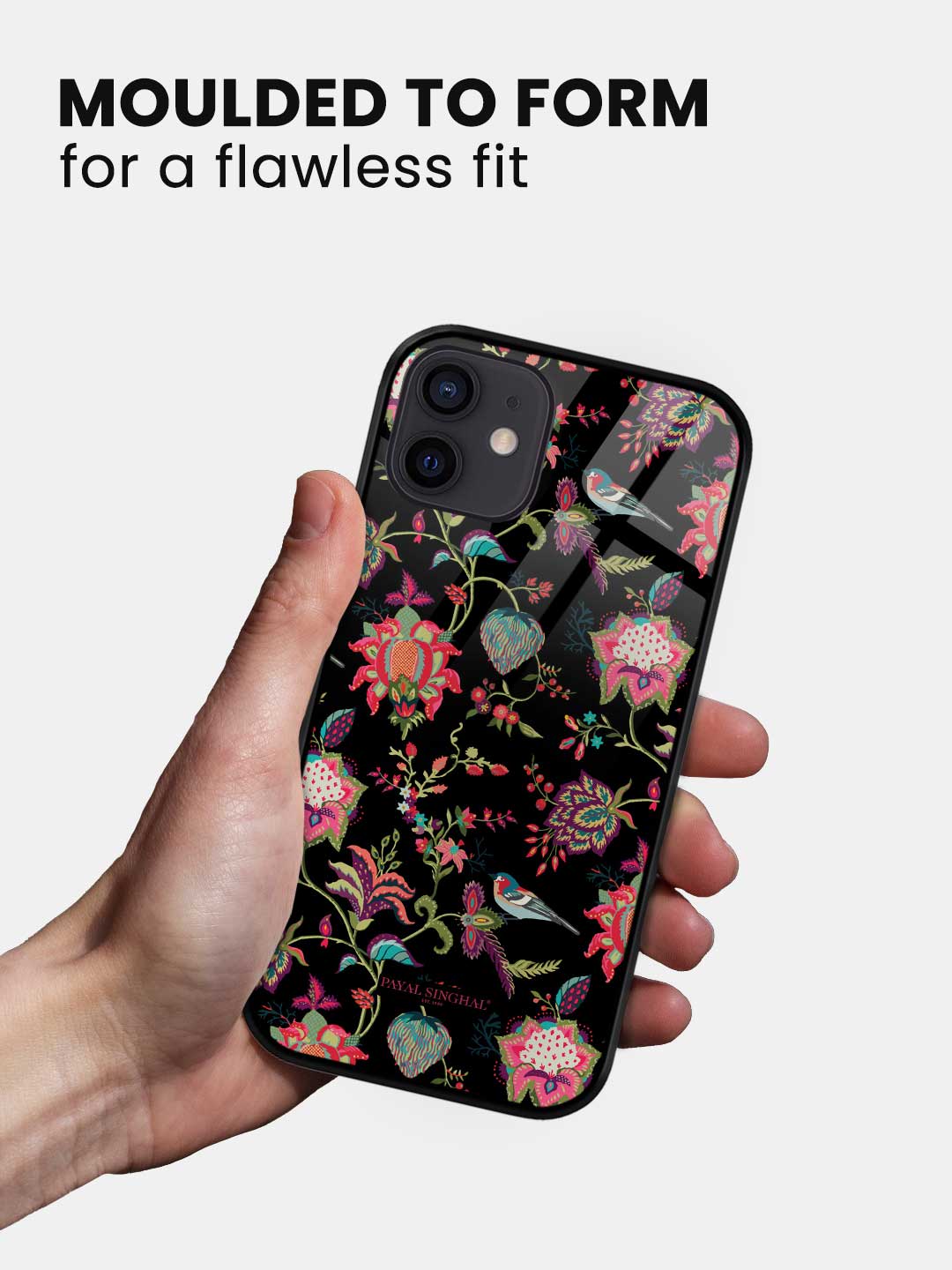 Payal Singhal Chidiya Black - iPhone 12 Glass Cover