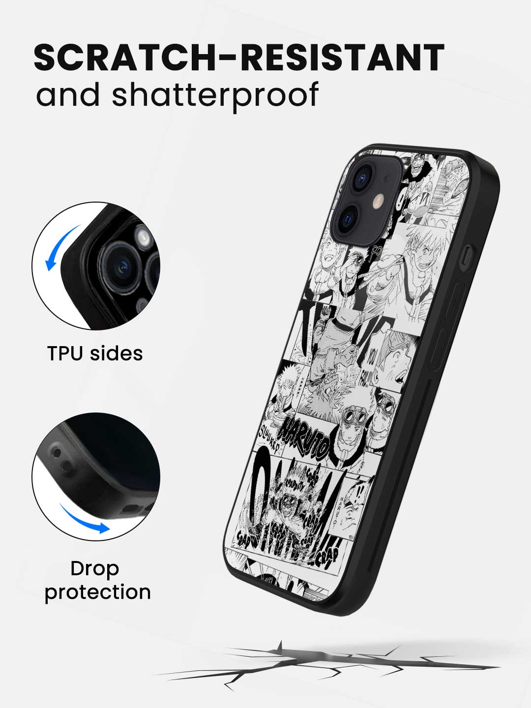 Naruto Collage - iPhone 12 Glass Cover