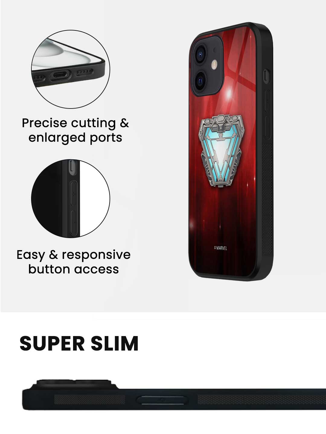 Iron Man Infinity Arc Reactor - iPhone 12 Glass Cover