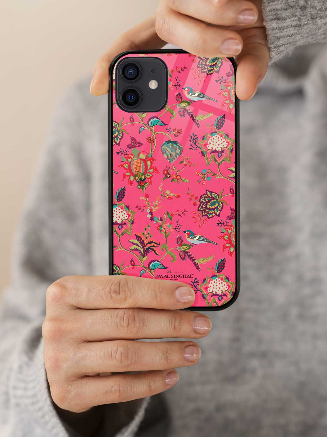 Payal Singhal Chidiya Pink - iPhone 12 Glass Cover