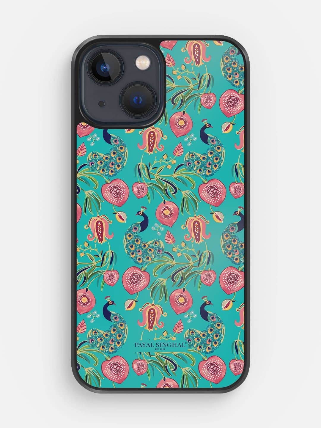 Payal Singhal Anaar and Mor Teal - iPhone 13 Cover