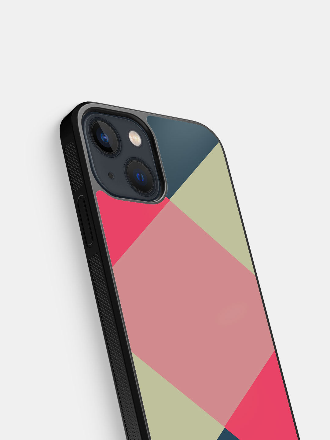 Criss Cross Teal - iPhone 13 Bumper Cover