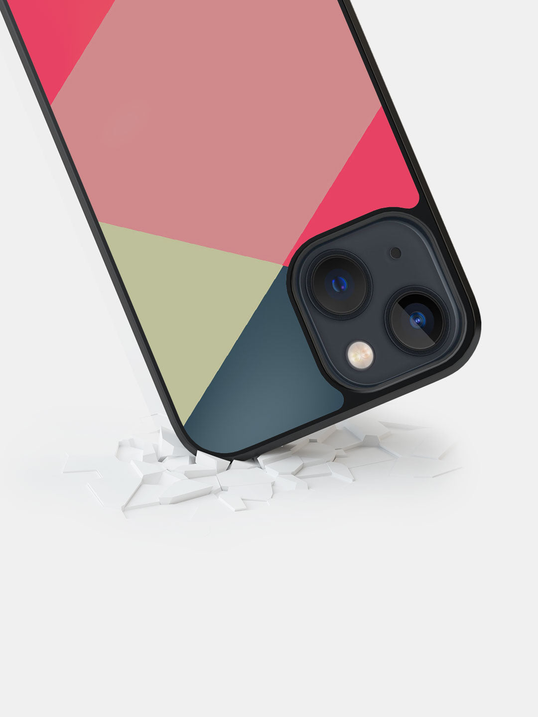 Criss Cross Teal - iPhone 13 Bumper Cover